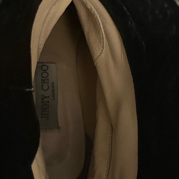 Jimmy Choo Black leather boots with gold buckles - Picture 3 of 4